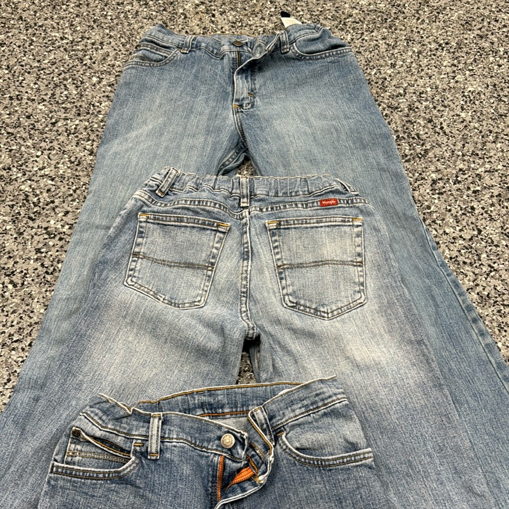 3 practically new Wrangler Jeans…